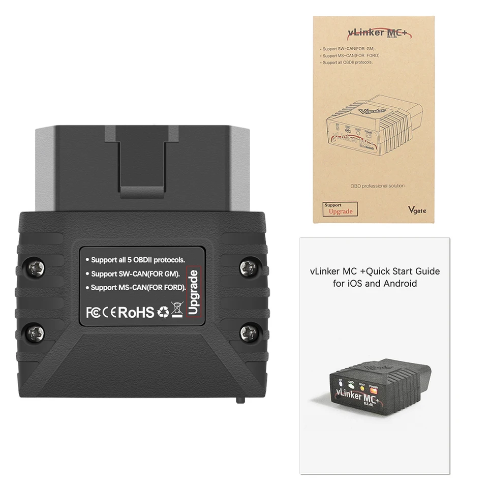 Vgate vLinker MC+ ELM327 V2.2 Bluetooth 4.0 Wifi Car Scanner OBD2 Auto Diagnostic Tool OBD 2 Scan PK ELM 327 V1.5