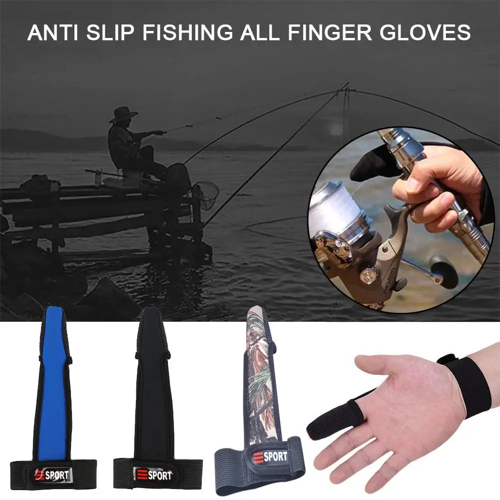 

Fishing Gloves 1 Fingers Protector Non-Slip Breathable Anti-Cut Protector Finger Fishing Tackle Fishing Outdoor Single Supp U4I6