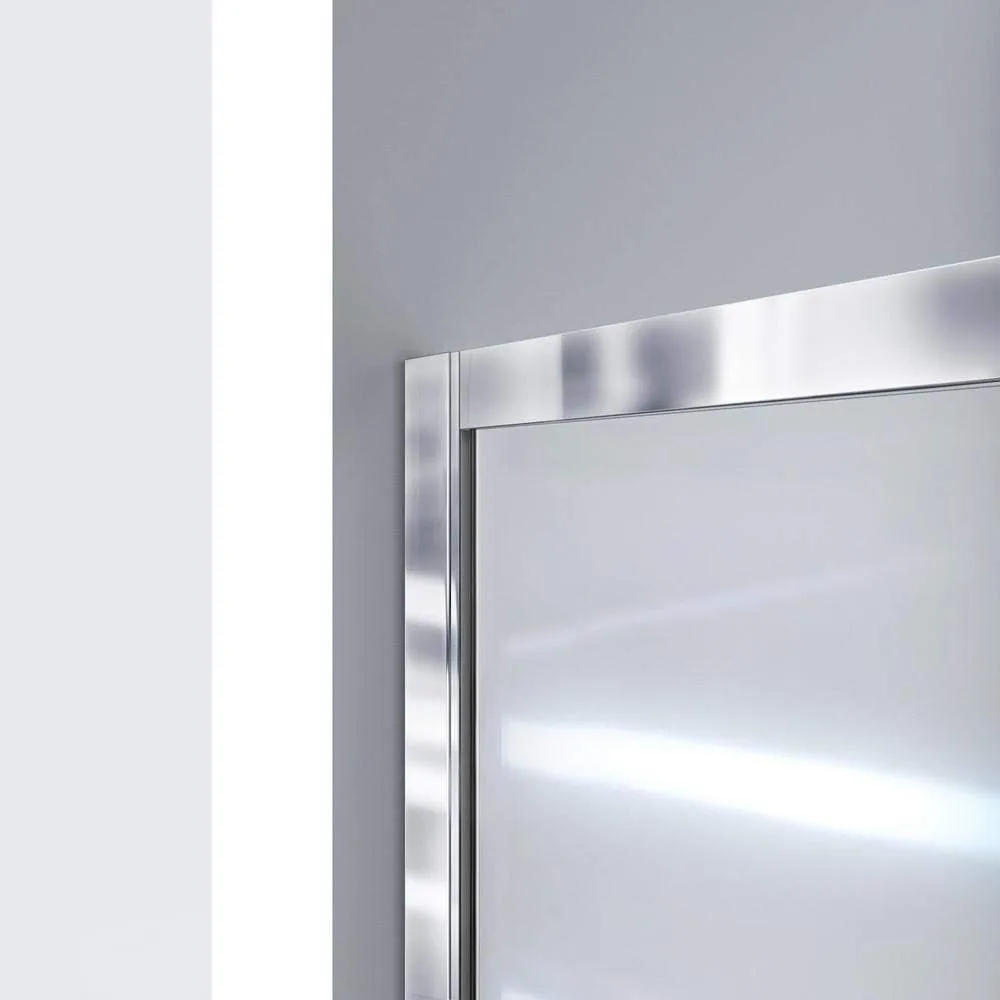 Semi-Frameless Sliding Shower Door, Clear Glass in Oil Rubbed Bronze,Tempered Glass, Aluminum 2
