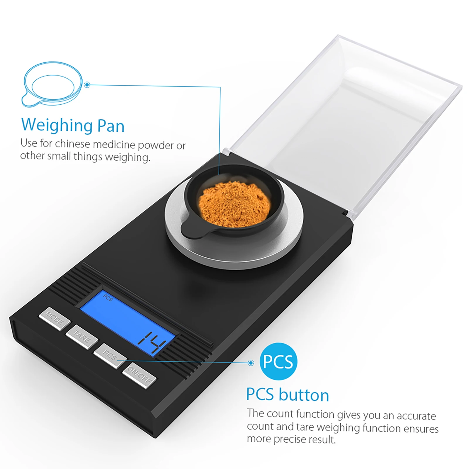 Precision Mini Digital Milligram Pocket Scale