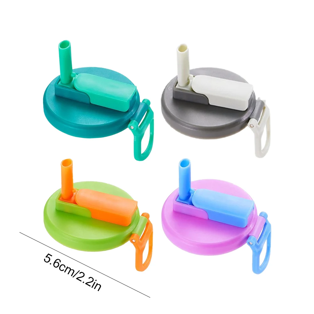 Soda Can Cover 1/4 PCS Reusable Lids Straw Creative Sealed Silicone Beverage Canned