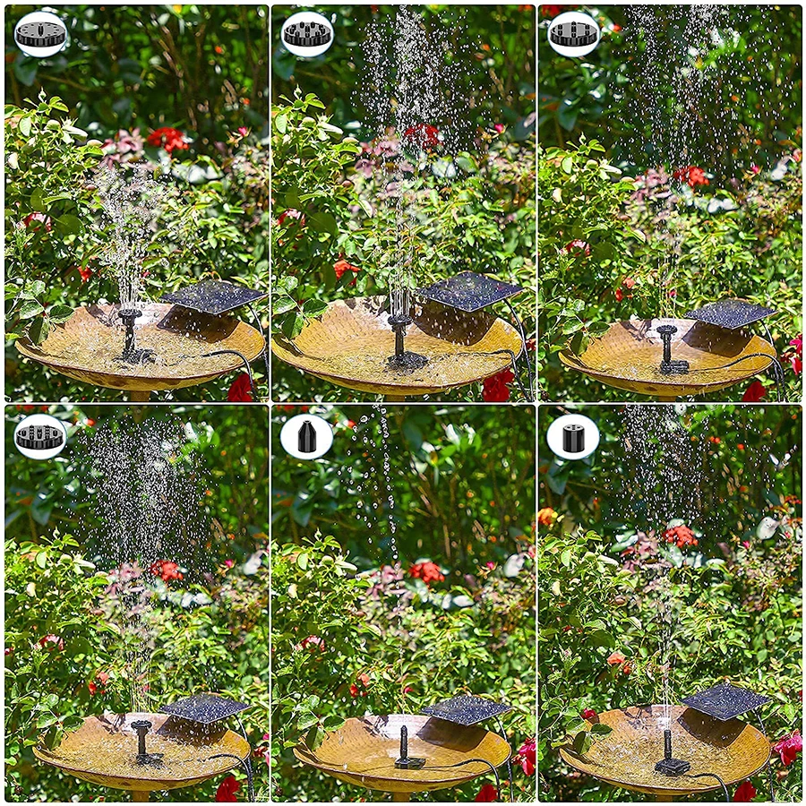 9W Solar Panels Solar Pumps Fountains Garden Floaters Watering Power Fountains Pools Home Gardens Fish Ponds