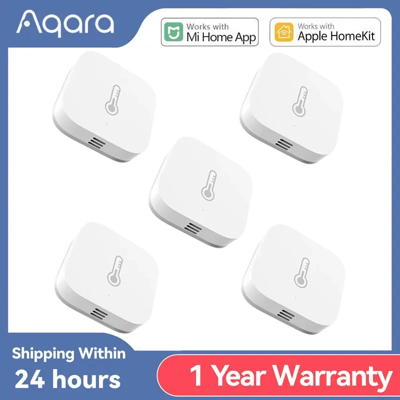 Оригинальный датчик температуры и влажности Aqara ZigBee, умный датчик давления воздуха и влажности для Xiaomi Mi Home Homekit