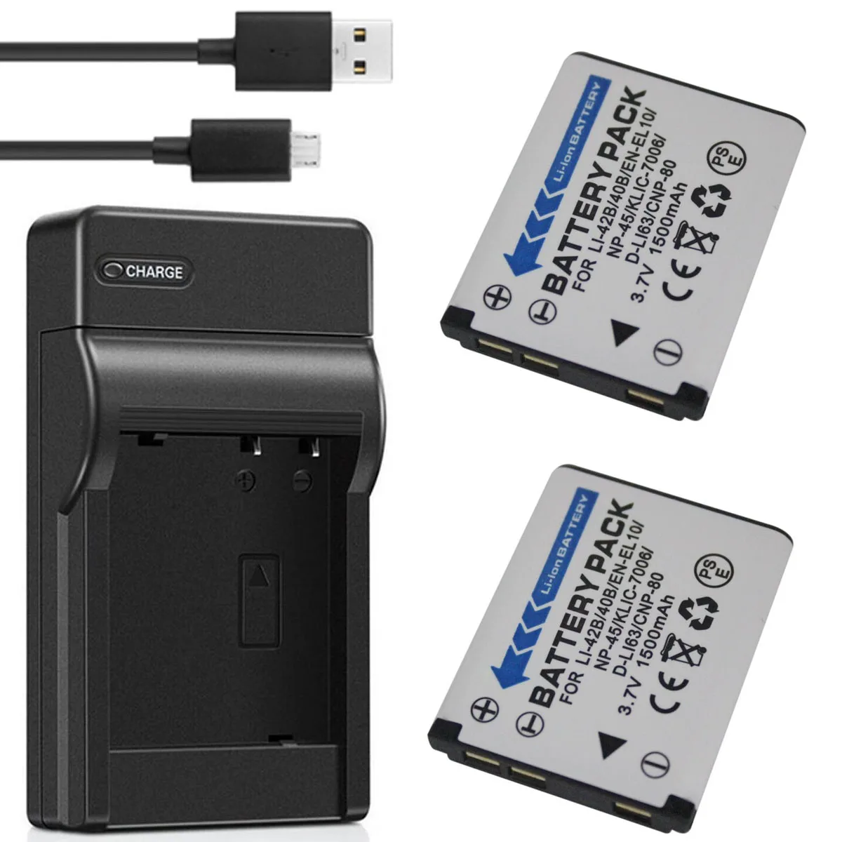Battery Pack + Charger For Fujifilm FinePix JX500, JX520, JX530
