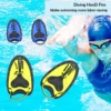 1Pair Swimming Paddles Power Hand Paddles Swim Training Tools Adjustable for Men Women Swim Hand Paddles 1