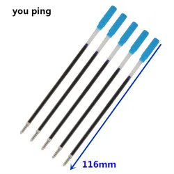 Premium Ballpoint Pen Ink Refill - Smooth Medium Nib (116mm Gel Blue)