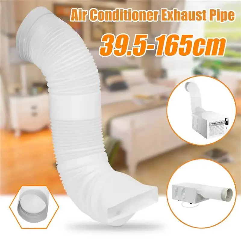160mm Diameter 39.5-165CM Flexible Exhaust Hose for Air Conditioner Durable Polypropylene Vent Tube Pipe