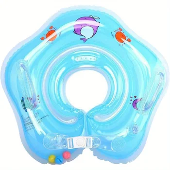 Baby Adjustable Swimming Ring Neck Ring Newborn Household Baby Bathing Ring 0-6 months Infants and toddlers 1