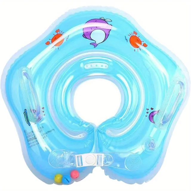 Baby Adjustable Swimming Ring Neck Ring Newborn Household Baby Bathing Ring 0-6 months Infants and toddlers 1