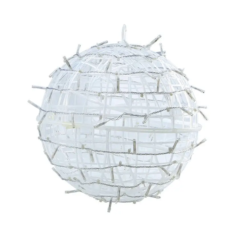 ﻿﻿7.87" Outdoor Balls Globe Lights Hanging Tree Garden Sphere Lights with Plug 46LED for Party Wedding Yard Porch Patio Decors 4