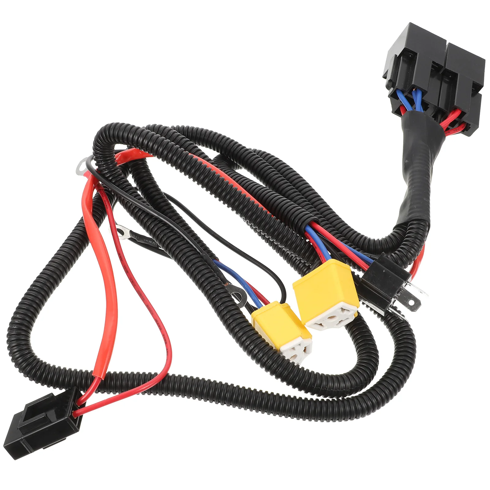 H4 Halogen Wire Harness Car Headlight LED Light Brightness Booster Wiring Harness Kit car headlight wiring harness