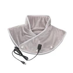 Electric Neck and Shoulder Heating Massager Pad with Thermal Compress (Grey Just Heat)