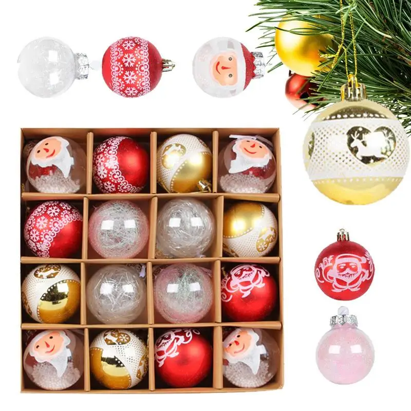 Christmas Ornaments Ball Set 16pcs Christmas Tree Decoration Balls