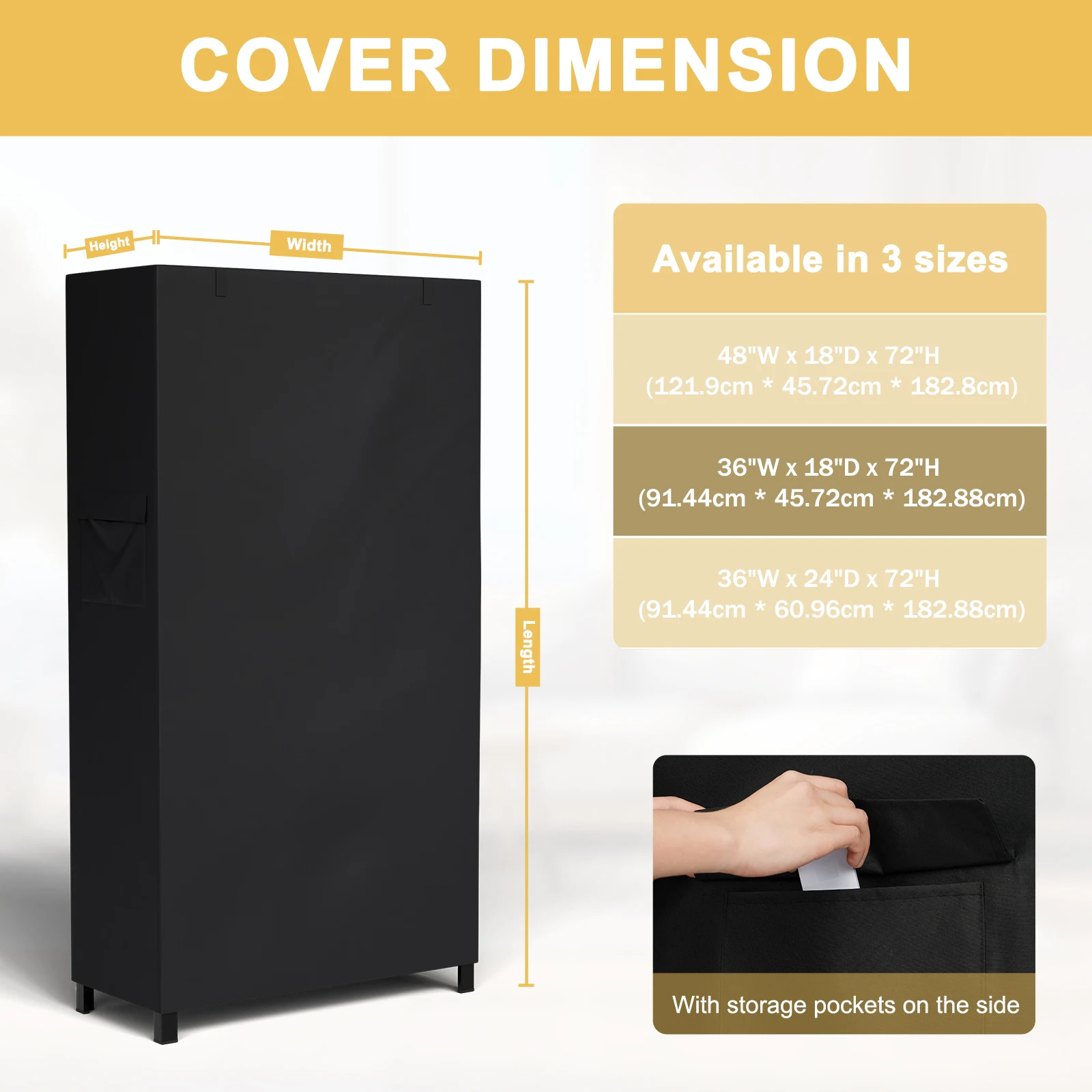 600D Heavy Duty Waterproof Shelf Cover Durable Dustproof Outdoor indoor Shelving Covers for Kitchen Bathroom Living Room 3
