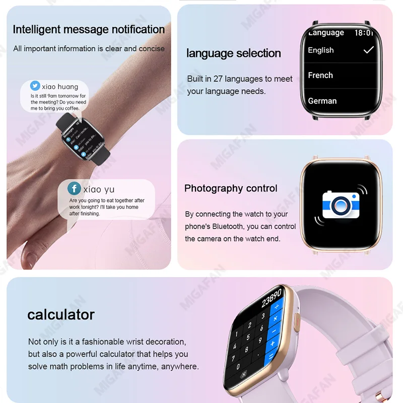  AMOLED ũ Ʈ ġ,  ȭ, NFC Ʈġ,  ɹڼ ƮϽ ġ, IP68 , 1.75 ġ