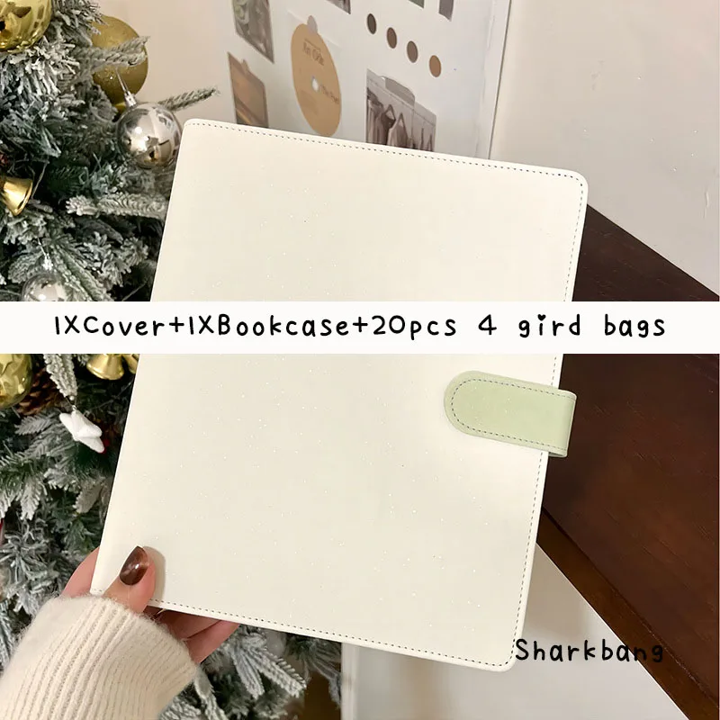 Colorblock A5 Binder & Photocard Album with Refill Sleeves and Gift Bookcase