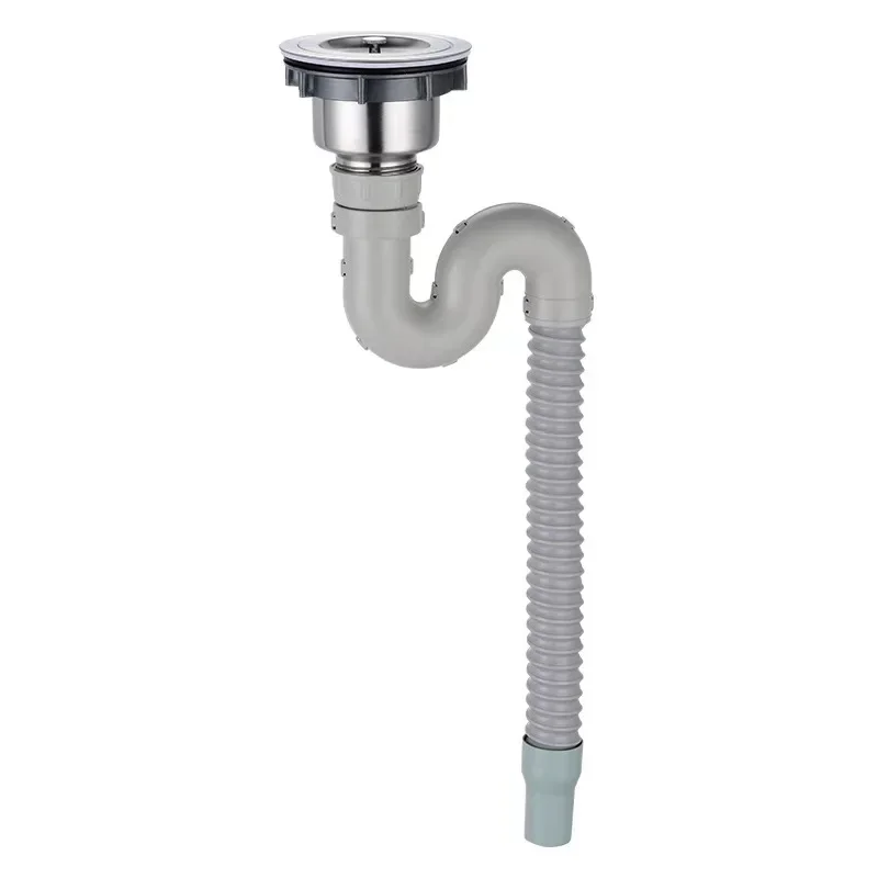 Stainless Steel Kitchen Sink Faucet Downpipe Single Sink Double Drain Board Mop Holder Chinese Style Household Hardware