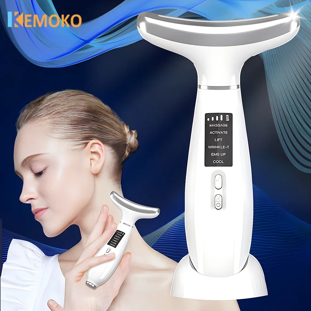 Face Neck Lifting Machine EMS Microcurrent Photon Therapy Beauty Device Anti Wrinkle Remove Double Chin Massage Care Beauty Tool 250ml lanrui cpu nand glue remove clean liquid for mobile phone motherboard glue clleaning repair tool need soak 30 minutes