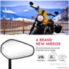 7/8" or 1" Motorcycle Motorbike Scooters Rear View Side Mirror Handle Bar End Mirrors For Yamaha Kawasaki Motorcycle Parts 2