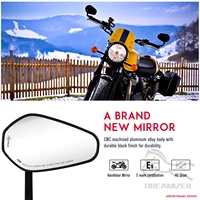 7/8" or 1" Motorcycle Motorbike Scooters Rear View Side Mirror Handle Bar End Mirrors For Yamaha Kawasaki Motorcycle Parts 2