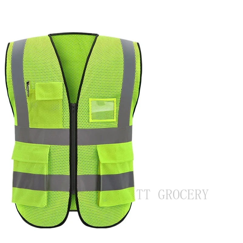 High Visibility Reflective Vest Working Clothes Motorcycle Cycling Sports Outdoor Reflective Safety Clothing Reflective Jacket