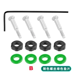 Precision Watch Screw with Gasket and Rubber Ring Accessories + Tool Set - 0mm (B)