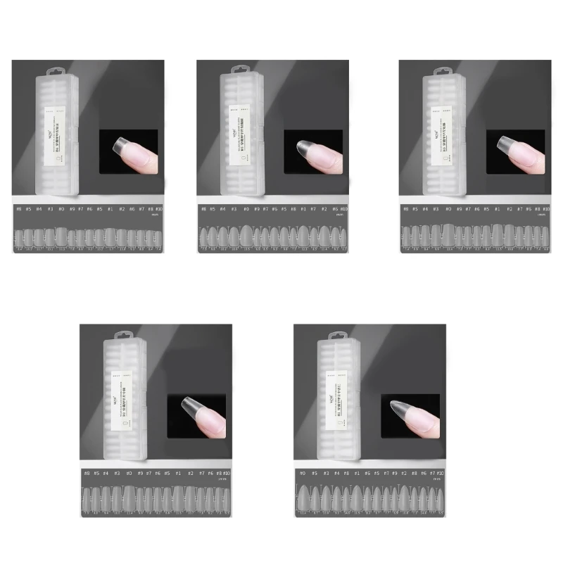 

300pcs Long False SalonsManicure Tools Coffin Tips Transparent Natural Drop Shipping