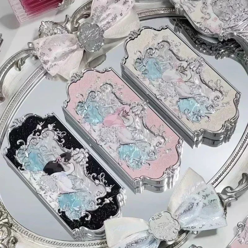 Flower Knows Swan Ballet Series 6 Color Eyeshadow Glitter Makeup Palette