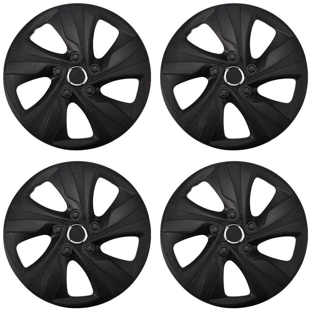 Enjoliveur De Roue - DIOCHE - 17 Pouces - 4 Pièces - Couvercle De Moyeu Noir - Protection