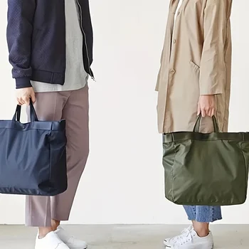 حقيبة يد نسائية عصرية، نايلون مقاوم للماء، متعددة الاستخدامات وأنيقة، متينة وواسعة بمقبض مزدوج