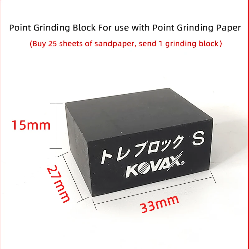 KOVAX Tolecut /Japan sandpaper 1piece into 8 pieces Car Paint Surface Fine Polishing Point Grinding Block To Remove Dust Point sanding discs sandpaper set polish sand paper sandpaper tools mini sandpaper kit sander pads