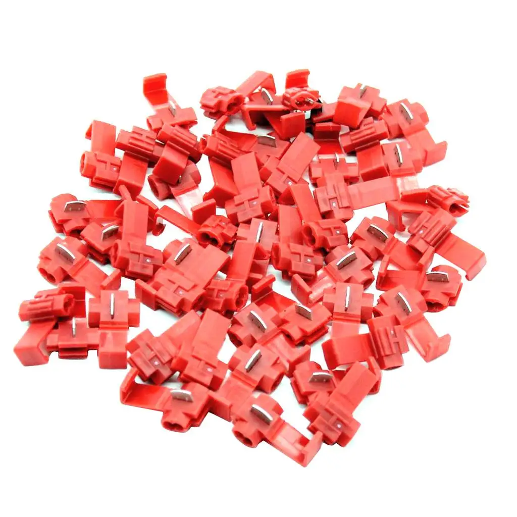 

2X 50X электрический терминал быстрой блокировки проводной соединитель 16-22 Калибр