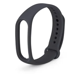 Silicone Wristband Strap for Smartwatches - Premium Accessory Bracelet (Black gray 25)