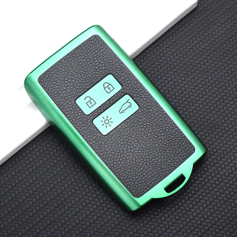Premium TPU Leather Car Key Cover Case Fob