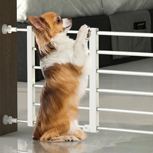Valla de seguridad de madera expandible para perros, barrera de separación de  seguridad para mascotas, 33-110cm - AliExpress