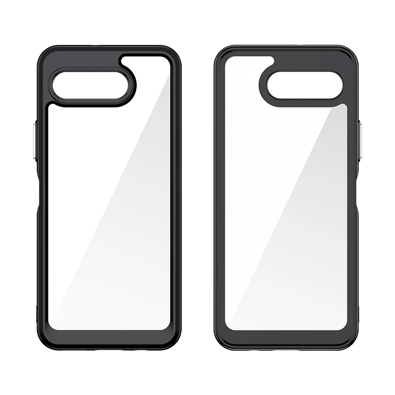 Acrylic Transparent Anti-Shock Hard Case - Clear TPU+PC Plastic Cover