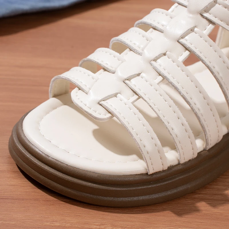 Girls Summer Roman Sandals High Top Non Slip Kids Beach Shoes