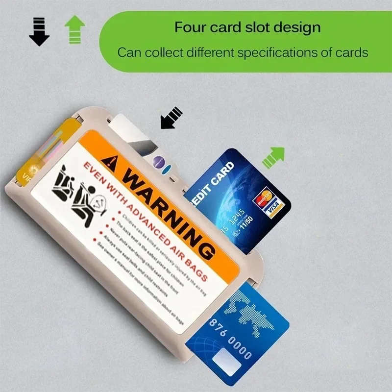 Car Sun Visor Card Holder Temporary Parking  IC Card Pasting Box Organizer Sunshade Storage Holder Car Accessories