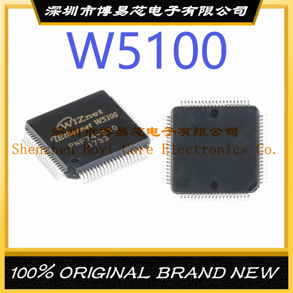 1 PCS/LOTE W5100 package LQFP-80 new original genuine Ethernet IC chip 1 pcs lote stm32f303vct7 stm32f303vct7tr stm32f303 lqfp 100 100% new and original