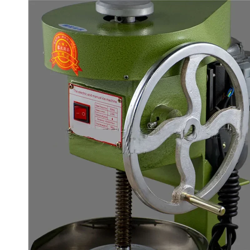 Manual Electric Shaved Ice Machine Commercial Crushed Ice Smoothie Machine Taiwan Cotton Automatic Brick Icicle