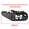 FOR AUDI TT MK2 2007-2014 RHD HOOD BONNET RELEASE HANDLE BRACKET AND Black Styling Car Cover 8J2823633C 8J2823533C 2