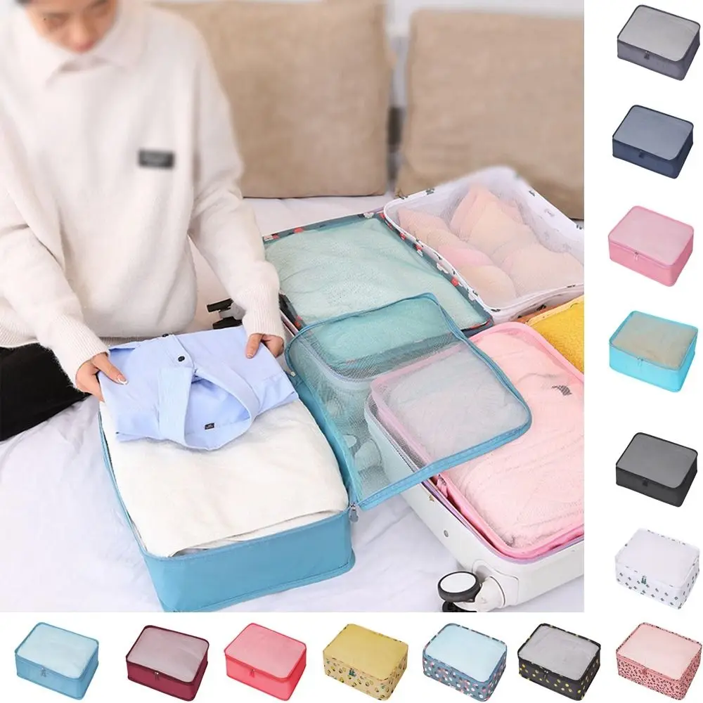 Travel Clothing Storage Bag Suitcase Clothes Storage Organizer Large Capacity Mesh Bag Portable Luggage Pouch 3