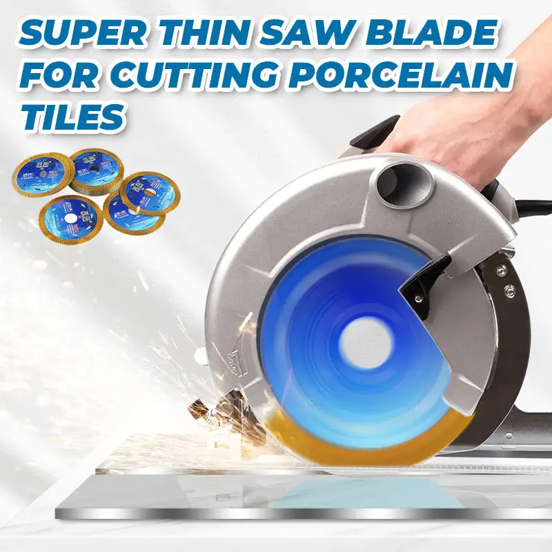 10-Pack Diamond Chamfered Saw Blades For Angle Grinders – 1mm Ultra-Thin Multi-Hole Design For Fast Cooling And Precision Cutting On Tile, Marble, Glass, And Rock Slabs (10 Inch)