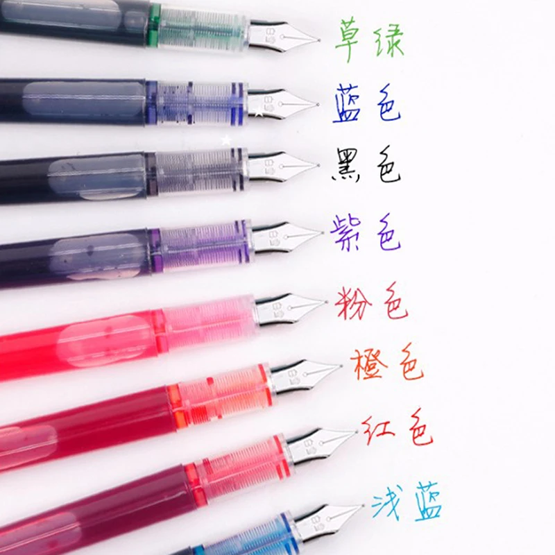 Fountain Pen Large capacity fashion classic Transparent Color ink Stationery