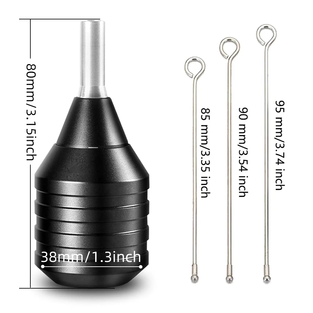 1PC Aluminum Alloy Tattoo Grip With Back Stem 27mm Handle Grip Tattoo Tube Tip Kit Multi Color tattoo grip cover,cartridge grips