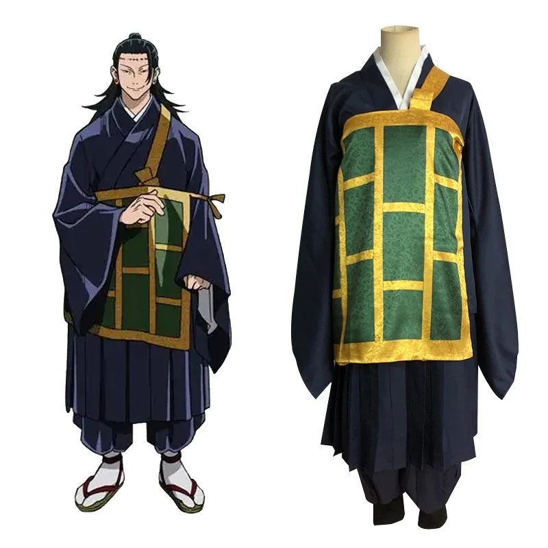 

Anime Jujutsu Kaisen Cosplay Costumes Geto Suguru School Uniforms Kimono Blue Costumes for Men