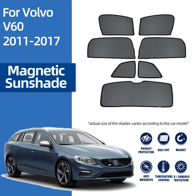 Für Volvo V60 2010-2018 V 60 Magnetische Auto Sonnenschirm Schild  Vorderseite Rückseite Windschutzscheibe Hinten Seite Fenster Sonnenschutz  visier Rahmen Vorhang - AliExpress