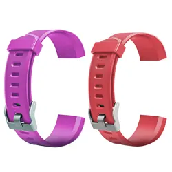 Fitness Tracker Watch Strap Replacement Bracelet | Universal Smart Watch Band Accessories (Purple Red)
