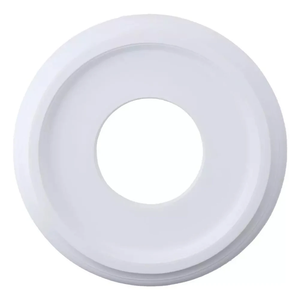 Home Round Split Medallion PU Decorative DIY Ceiling Fan Light Fixtures Cover Plate 25cm Outside Diameter