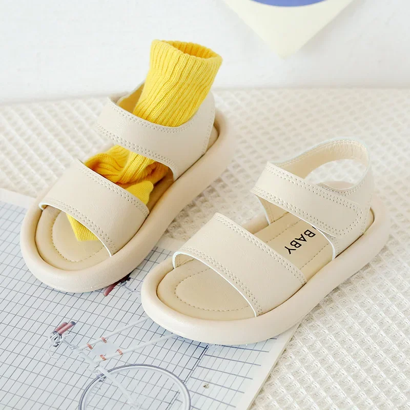 Children's Sandals for Boys Girls Unisex Toddlers Little Kids Beach Sandals 2025 Summer Shoes Simple Style Classic Soft 21-30